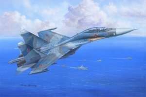 Su-27UB Flanker C in scale 1-48