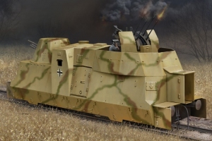 German Kanonen und Flakwagen of BP42 model Hobby Boss in 1-72