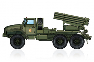 Hobby Boss 82931 Russian BM-21 Grad Multiple Rocket Launcher 1/72