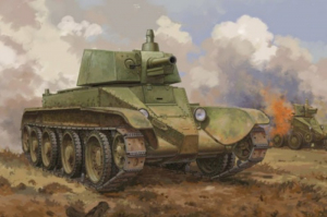 Soviet D-38 Tank model Hobby Boss 84517 in 1-35