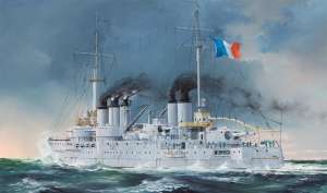 French Navy Pre-Dreadnought Battleship Condorcet in 1:350 Hobby Boss 86505