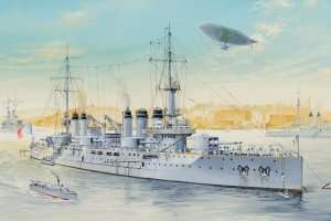 French Navy Pre-Dreadnought Battleship Voltaire in scale 1-350