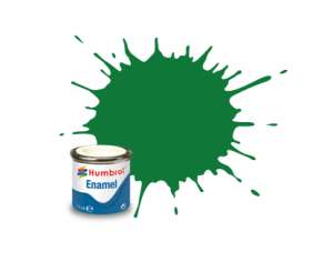 Emerald Gloss - enamel paint 14ml Humbrol 002 
