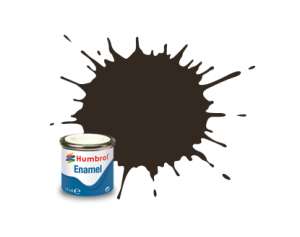 Service Brown Gloss - enamel paint 14ml Humbrol 010