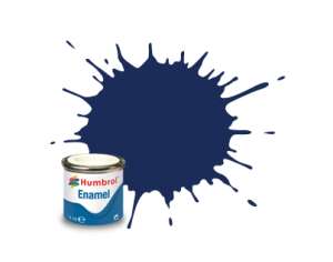 Midnight Blue Gloss - enamel paint 14ml Humbrol 015