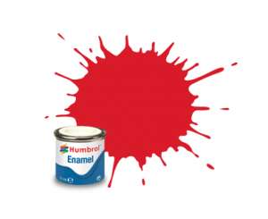 Bright Red Gloss - enamel paint 14ml Humbrol 019