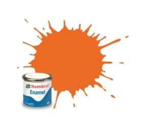 Orange Matt - enamel paint 14ml Humbrol 046