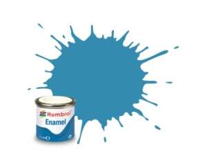 Mediterranean Blue Gloss - enamel paint 14ml Humbrol 048