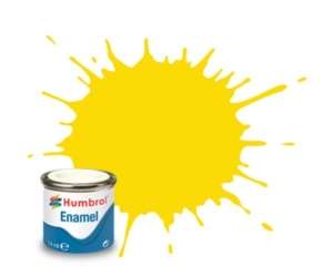 Yellow Gloss - enamel paint 14ml Humbrol 069