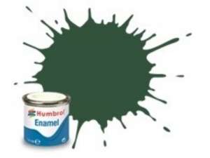 Cockpit Green Matt - enamel paint 14ml Humbrol 078 