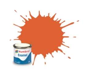 Orange Lining Matt - enamel paint 14ml Humbrol 082