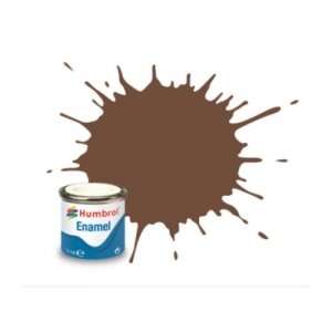 Chocolate Matt - enamel paint 14ml Humbrol 98