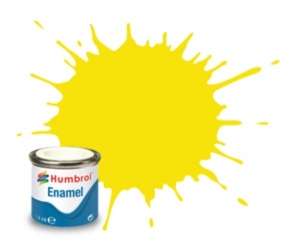 Lemon Matt - enamel paint 14ml Humbrol 099