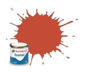 Red Brown Matt - enamel paint 14ml Humbrol 100