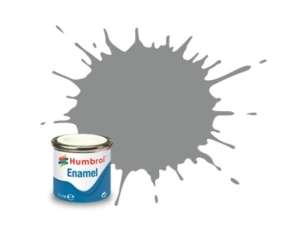 US Medium Grey Satin - enamel paint 14ml Humbrol 126