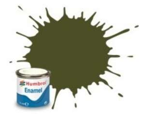 Olive Drab Matt - enamel paint 14ml Humbrol 155
