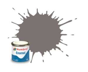 Dark Camouflage Grey Satin - enamel paint 14ml Humbrol 156