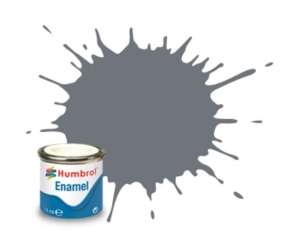 Dark Sea Grey Satin - enamel paint 14ml Humbrol 164