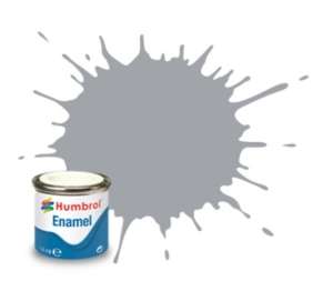 Medium Sea Grey Satin - enamel paint 14ml Humbrol 165