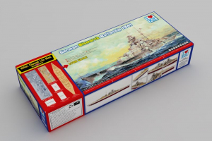 I Love Kit 65701 German Bismarck Battleship 1941 z dodatkami i drewnianym pokładem w skali 1/700