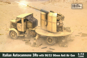 Italian Autocannone 3Ro with 90/53 90mm Anti Air Gun model 72096 in 1-72