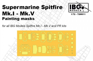IBG 72M011 Spitfire Mk.I - Mk.V & PR Kits Painting Masks 1/72 