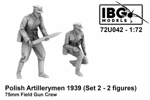 IBG 72U042 Polish Artillerymen 1939 Set 2 (3D printed - 2 figures) 1/72
