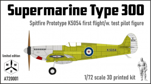 IBG MRMA720001 Supermarine Type 300 Spitfire Prototype K5054 - Stage 1 (First Flight with Test Pilot Figure) 1/72