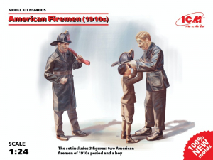 ICM 24005 Figurki amerykańskich strażaków 1910 model 1-24