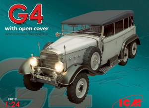 G4 with open cover WWII German Personnel Car model ICM 24012 in 1-24