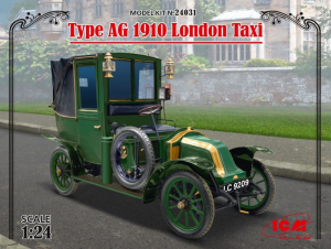 Type AG 1910 London Taxi model ICM 24031 in 1-24