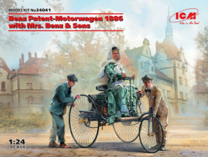 Benz Patent-Motorwagen with Mrs. Benz and Sons model ICM 24041 in 1-24