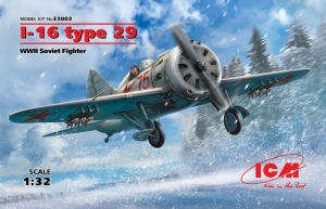 I-16 type 29 Soviet Fighter model ICM 32003 in 1-32