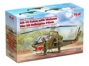 AH-1G Cobra with Vietnam War US Helicopter Pilots model ICM 32062