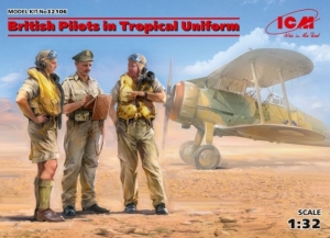 British Pilots in Tropical Uniform model ICM 32106 in 1-32