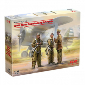 WWII China Guomindang AF Pilots model ICM 32115 in 1-32