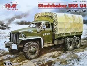 WWII Army Truck Studebaker US6 U4 model ICM 35514 in 1-35