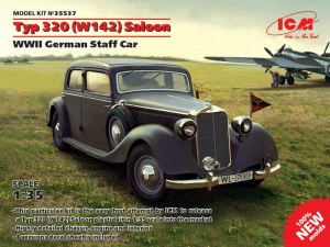 Typ 320 (W142) Saloon German Staff Car model ICM 35537 in 1-35