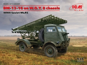 BM-13-16 on W.O.T. 8 chassis WWII Soviet MLRS model ICM 35591