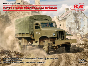 G7117 with WWII Soviet Drivers model ICM 35594 in 1-35