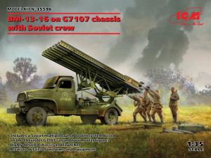 BM-13-16 on G7107 chassis with Soviet crew ICM 35596 in 1-35