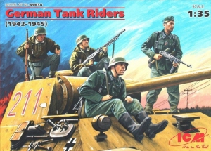 German Tank Riders 1942-1945 model ICM 35634 in 1-35