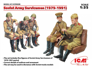 Soviet Army Servicemen 1979-1991 model ICM 35636 in 1-35