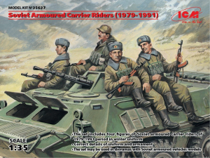 Soviet Armoured Carrier Riders1979-1991 model ICM 35637 in 1-35
