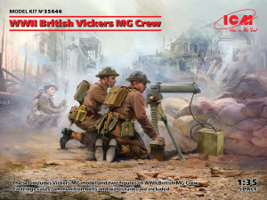 ICM 35646 WWII Brit.Vickers MG crew (2 fig) 1/35 