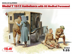 ICM 35662 Model T 1917 Ambulance w/US Peronnel 1/35