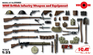WWI British Infantry Weapon and Equipment ICM 35683 in 1-35