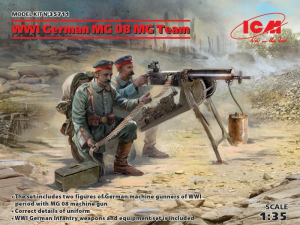 WWI German MG08 MG Team ICM 35711 in 1-35