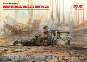 WWI British Vickers MG Crew ICM 35713 in 1-35
