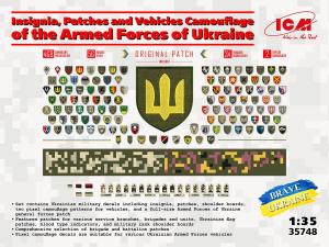ICM 35748 Insignia / Patches & Vehicles Camouflage of the Armed Forces of Ukraine 1/35